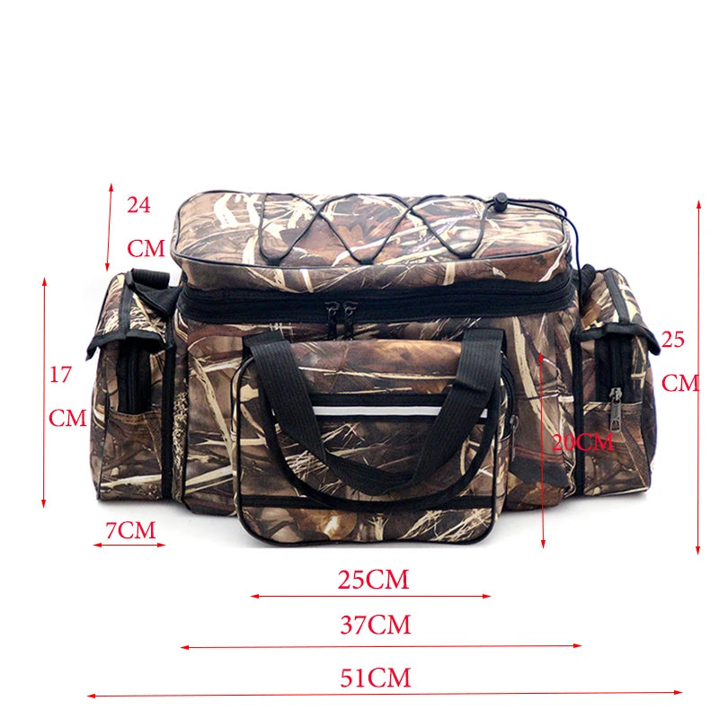 Large Capacity Fishing Bag Waterproof Multifunctional Lure Waist Pack Outdoor