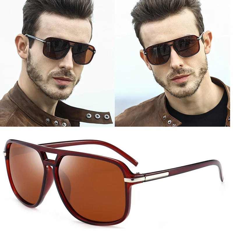 Classic Pilot Vintage Polarized Sunglasses Men Male Fashion Retro Driving Brand Design Sun Glasses Shades Oculos De Sol UV400