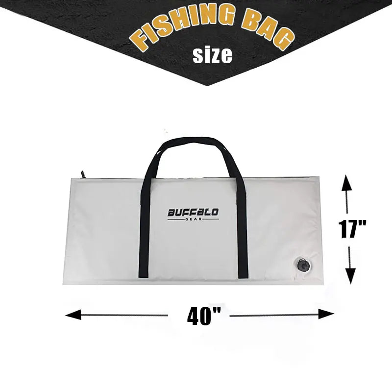 Insulate Fish Cooler Bag Kayak Kill Bag with Drain Plug Beach Surf Tackle Storage Bag Perfect