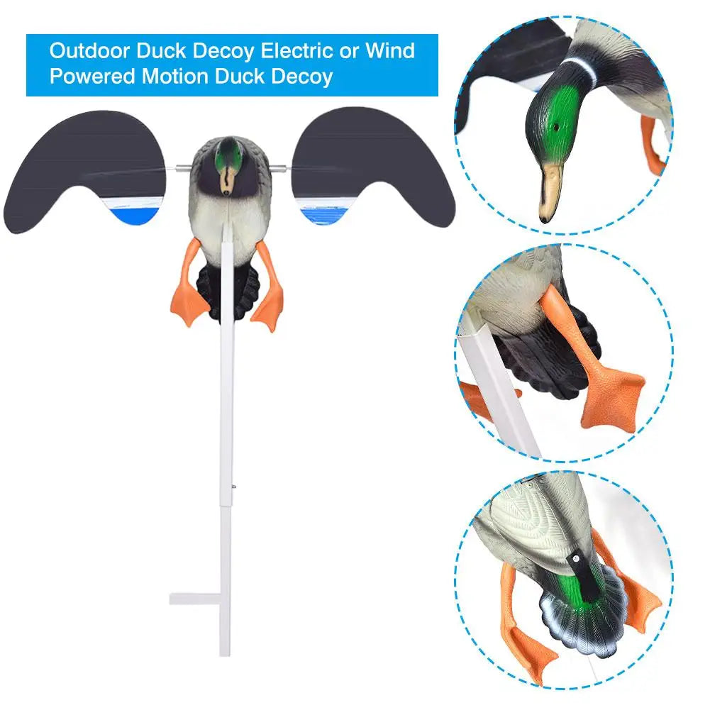 Duck Decoy Hunting Bait Hunting Bait Outdoor Duck Decoy Electric Or Wind Powered Motion
