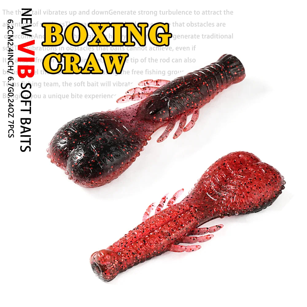 SUNMILE Stick Bait 6.2cm6.6g Casting Heavy Weighted Soft Plastic Lures Craw Artificial Bait Silicone Shad Lure For Bass Fishing