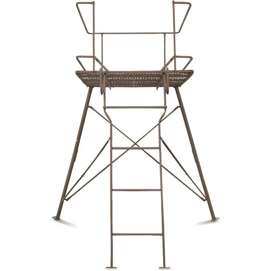 6 Foot Tripod Hunting Tower Blind, 2-Man Stand Elevated, Hunting Gear