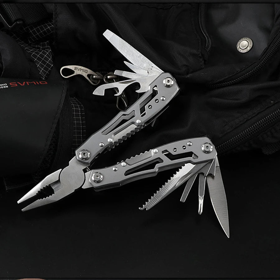 Stainless Steel Folding Multifunction Tools Emergency survival Knife Pliers