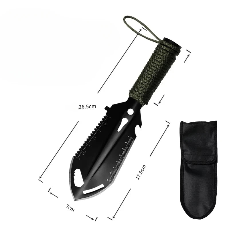 Outdoor camping, soldier shovel, multifunctional tactical hand shovel, portable excavator, garden garden shovel, vegetable garde