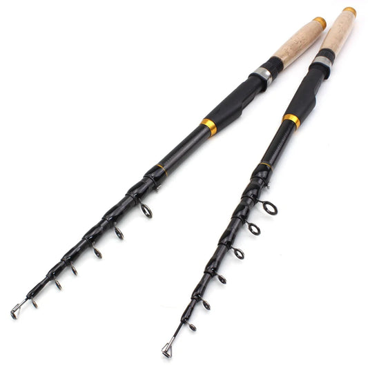 Ultrashort Telescopic Fishing Rod Multifunction Spinning Rod Carbon Fishing Fish Pole