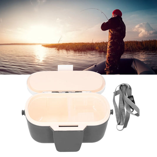 Plastic Fishing Tackle Box Sea Fishing Earthworms Sea Silkworm Preservation Case Large Capacity