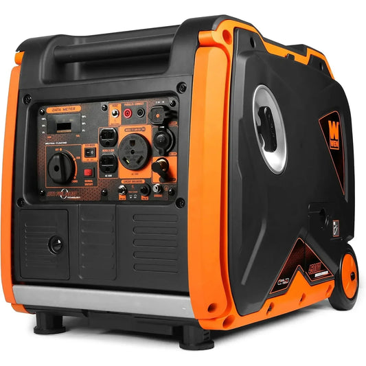New WEN DF450i Super Quiet 4500-Watt Dual RV-Ready Portable Inverter Generator with Fuel Shut-Off | USA | NEW