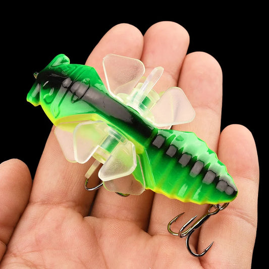 1 PC Popper Spin Fishing Lure Floating Hard Bait Artificial Spinning Baits 14G 7.5G