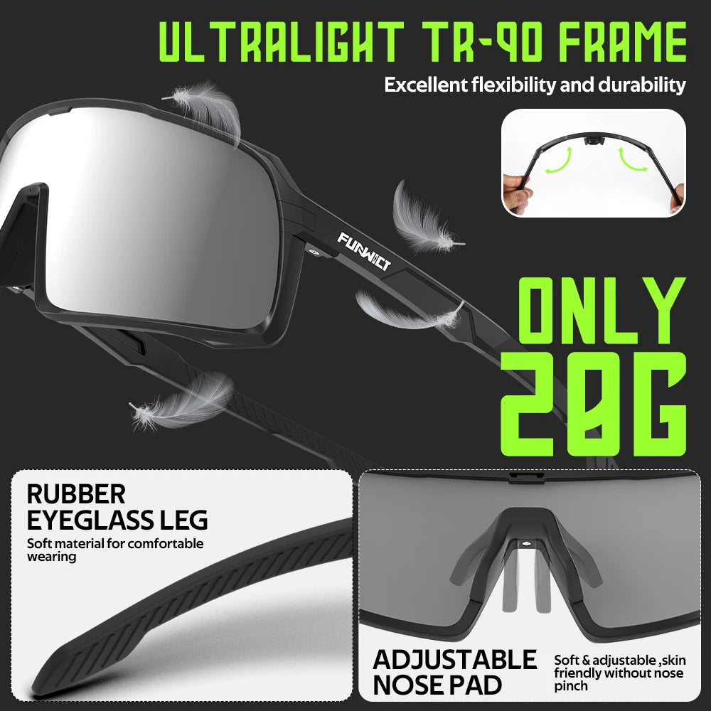 Polarized Sunglasses UV Protection Eyewear for Men Women Sports Bike Cycling MTB Road