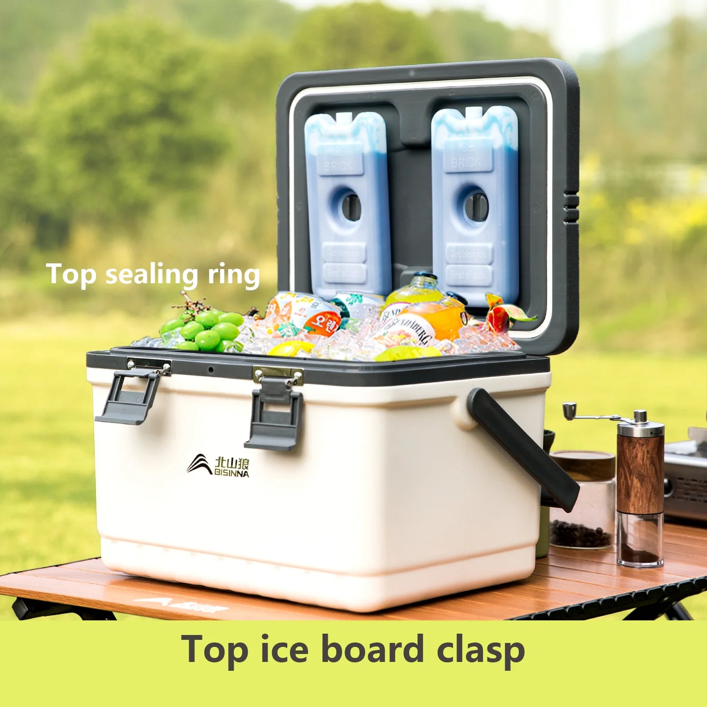 Camping Ice Box Large Capacity Car Refrigerator Portable Cooler