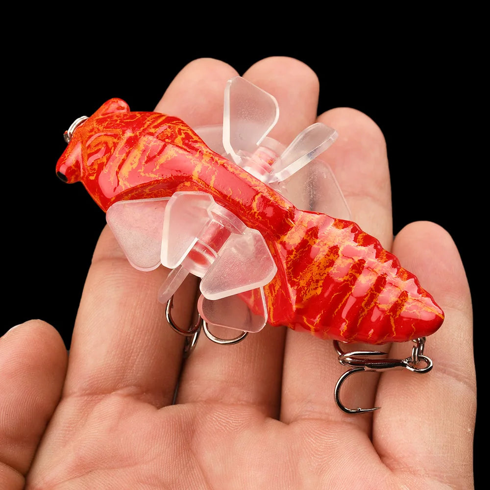 1 PC Popper Spin Fishing Lure Floating Hard Bait Artificial Spinning Baits 14G 7.5G