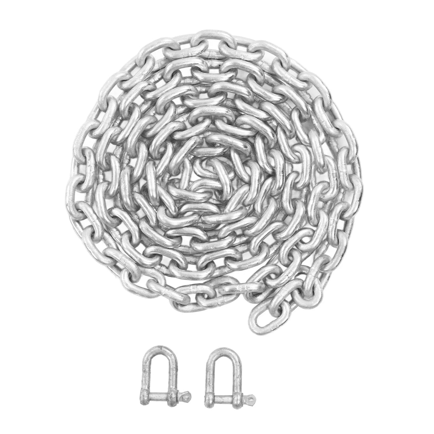 13lb Ship Anchor Kit Carbon Steel Heavy Duty Fluke Style Boat Anchor with Nylon Rope Chain