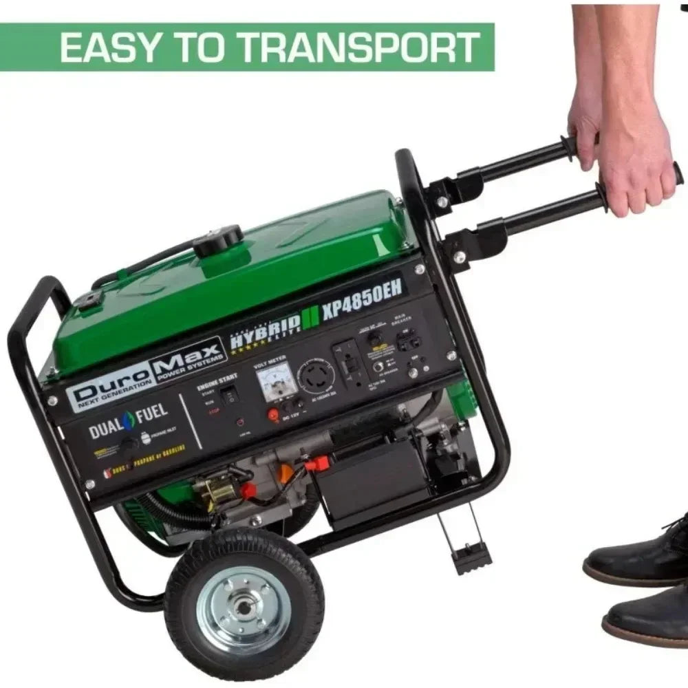 HOT New 4850 Watt Gas or Propane Powered-Electric Start-Camping & RV Ready, 50 State Approved Dual Fuel Portable Generator | USA