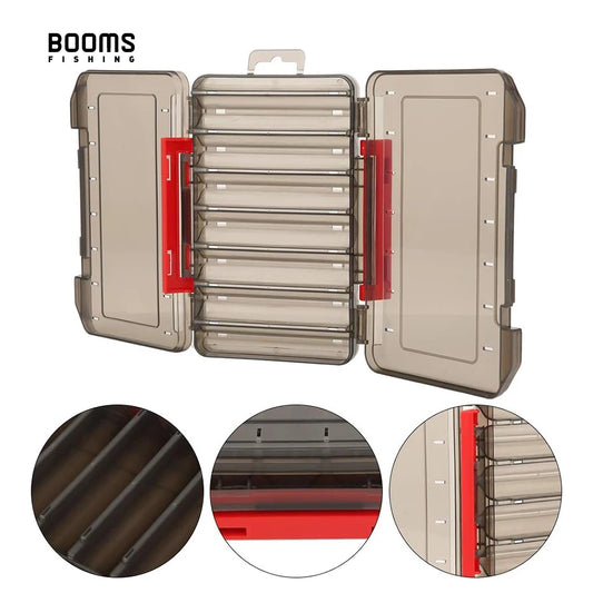 Booms Fishing LB1 Fishing Tackle Box 14 Compartments Double Sided Opening and Closing Multifunctional Lure Bait Tool Storage Box