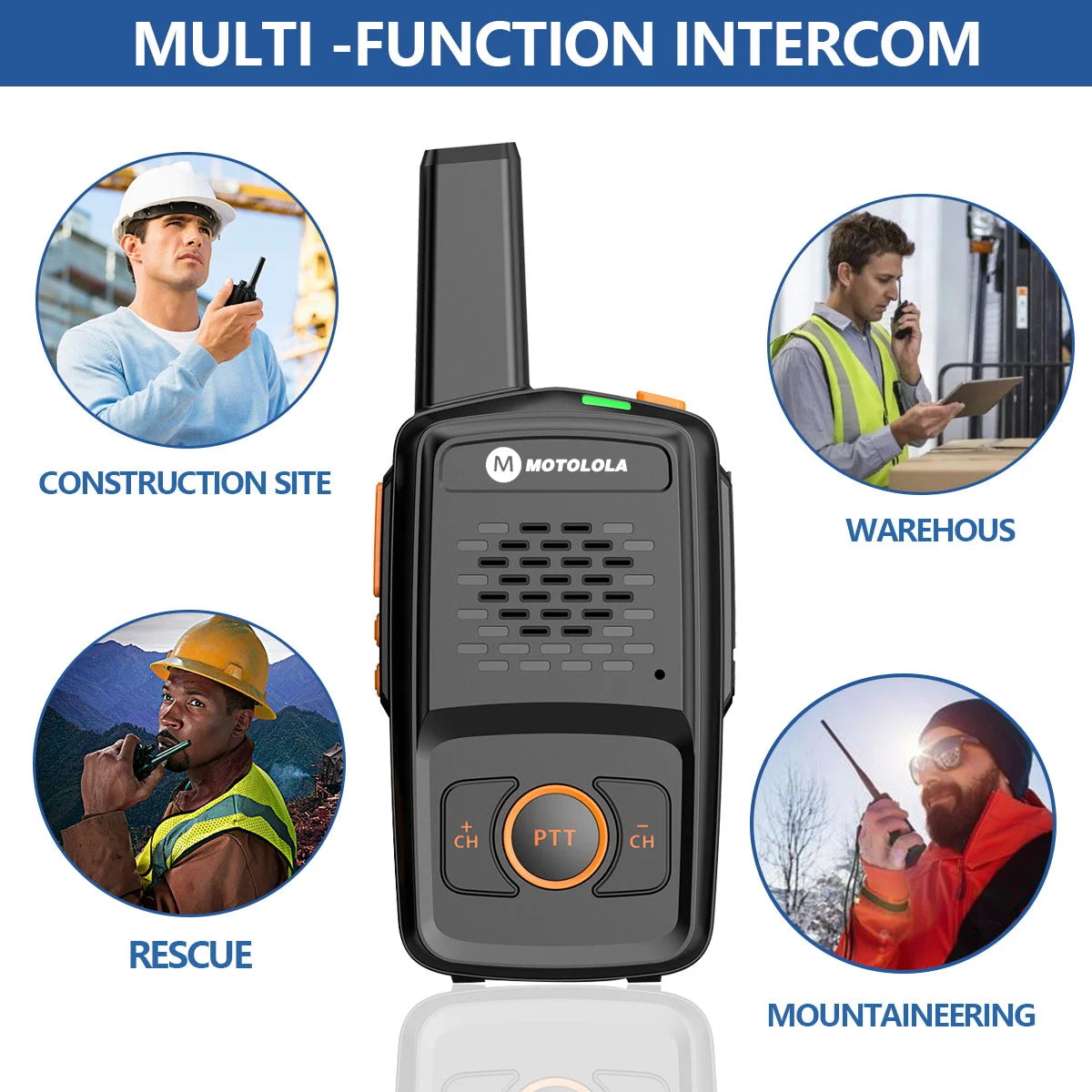 Mini Walkie Talkie Motolola 16 Channels Professional MT-N1 UHF 400-470MHZ Match Baofeng Two Way Radio