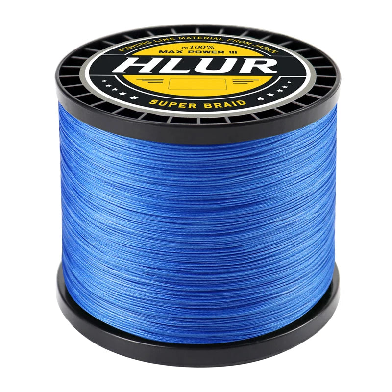 HLUR X8 Strong 300M 1000M 8 Strand Weaves PE Braided Fishing Multifilament 8 Braid Wire 20-88LB
