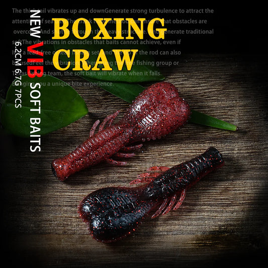 SUNMILE Stick Bait 6.2cm6.6g Casting Heavy Weighted Soft Plastic Lures Craw Artificial Bait Silicone Shad Lure For Bass Fishing