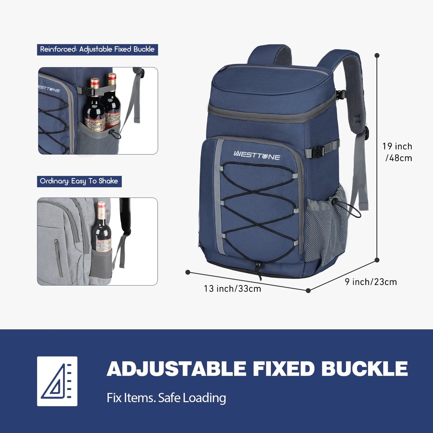 WESTTUNE 35 Can Cooler Backpack Leakproof Insulated