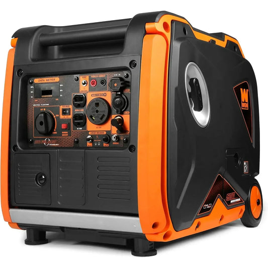 New WEN DF450i Super Quiet 4500-Watt Dual RV-Ready Portable Inverter Generator with Fuel Shut-Off | USA | NEW