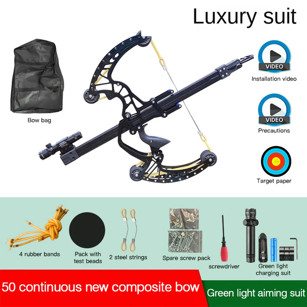 All-Metal 50-round Compound Bow & Arrow Compound Slingshot