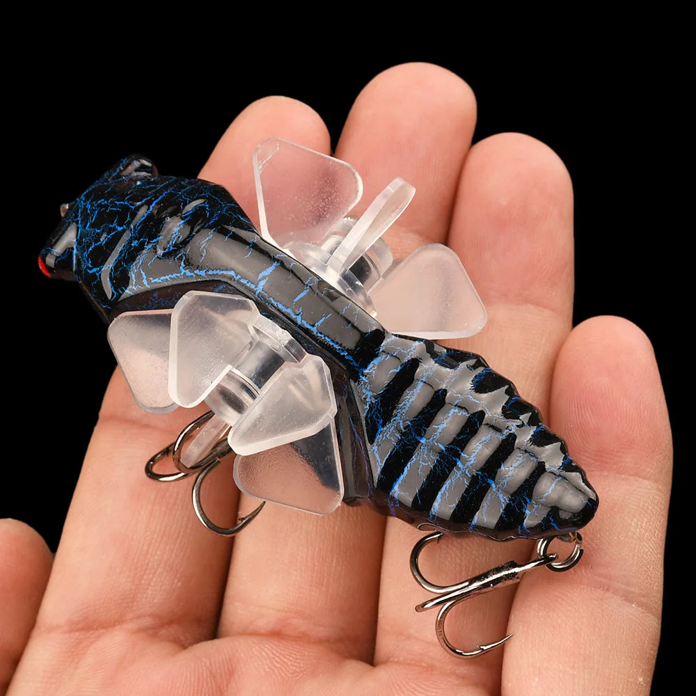 1 PC Popper Spin Fishing Lure Floating Hard Bait Artificial Spinning Baits 14G 7.5G
