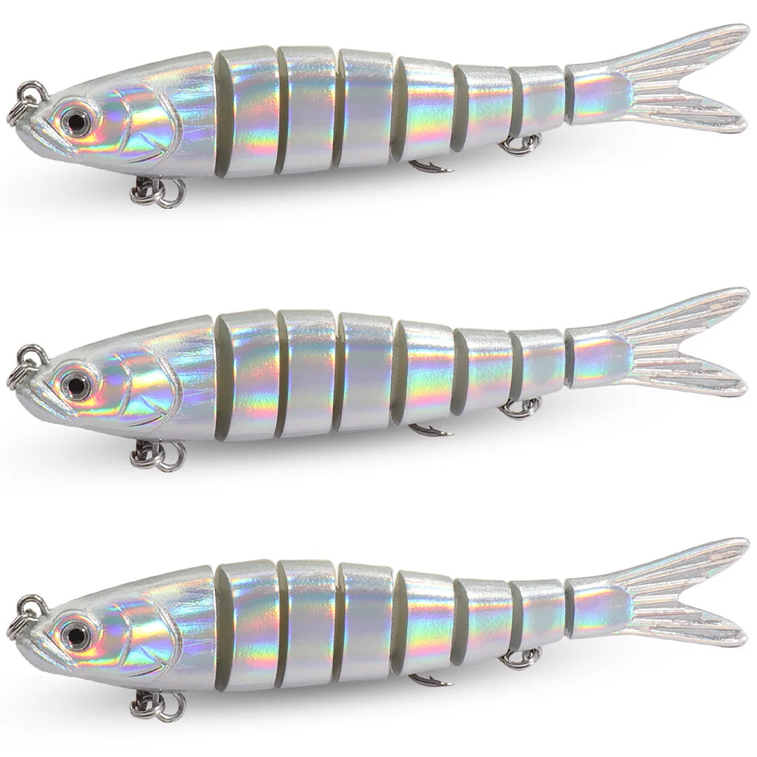 3PCS Swimbait 11g 16g 27g Multi Joint Lure Sinking Pencil Bionic Swimming Pesca Bass Treble Hook