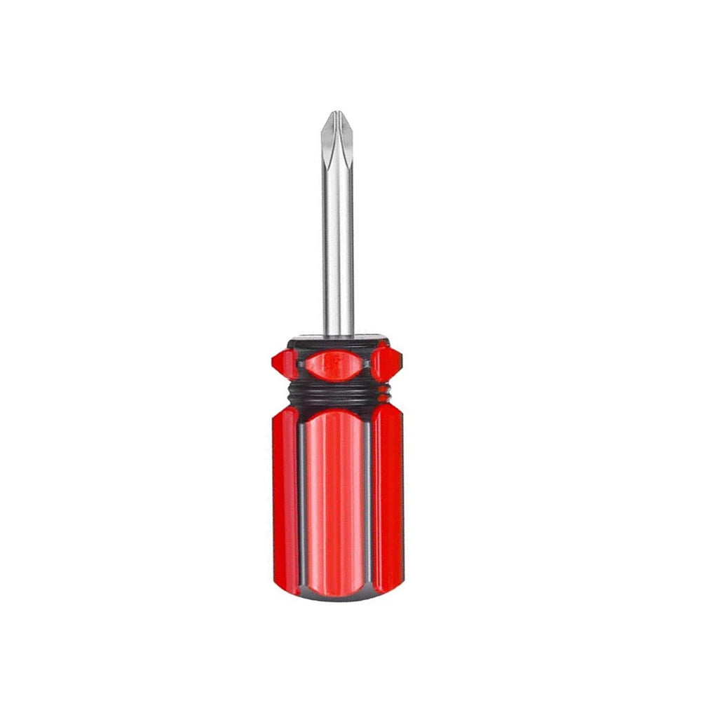1/2Pcs small screwdriver short handle stubby screwdriver Phillips screwdriver and flat head screwdriver Pocket Screwdriver
