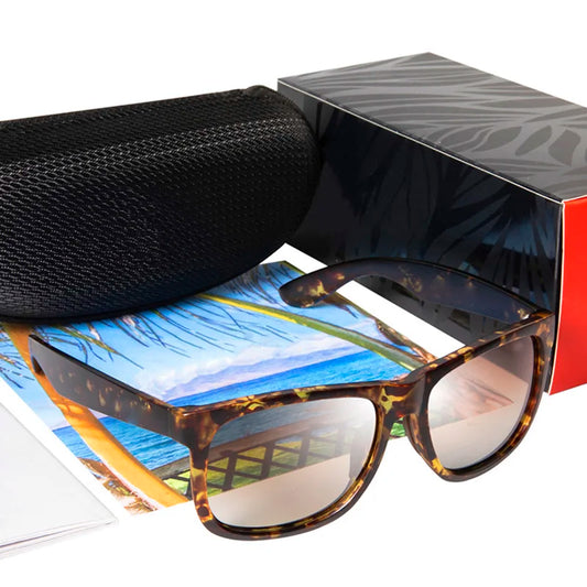 Red Sands Mirror Polarized Sunglasses Men Classic Design Ultralight Eyewear Frame Square Sport Male UV400 Travel Goggles