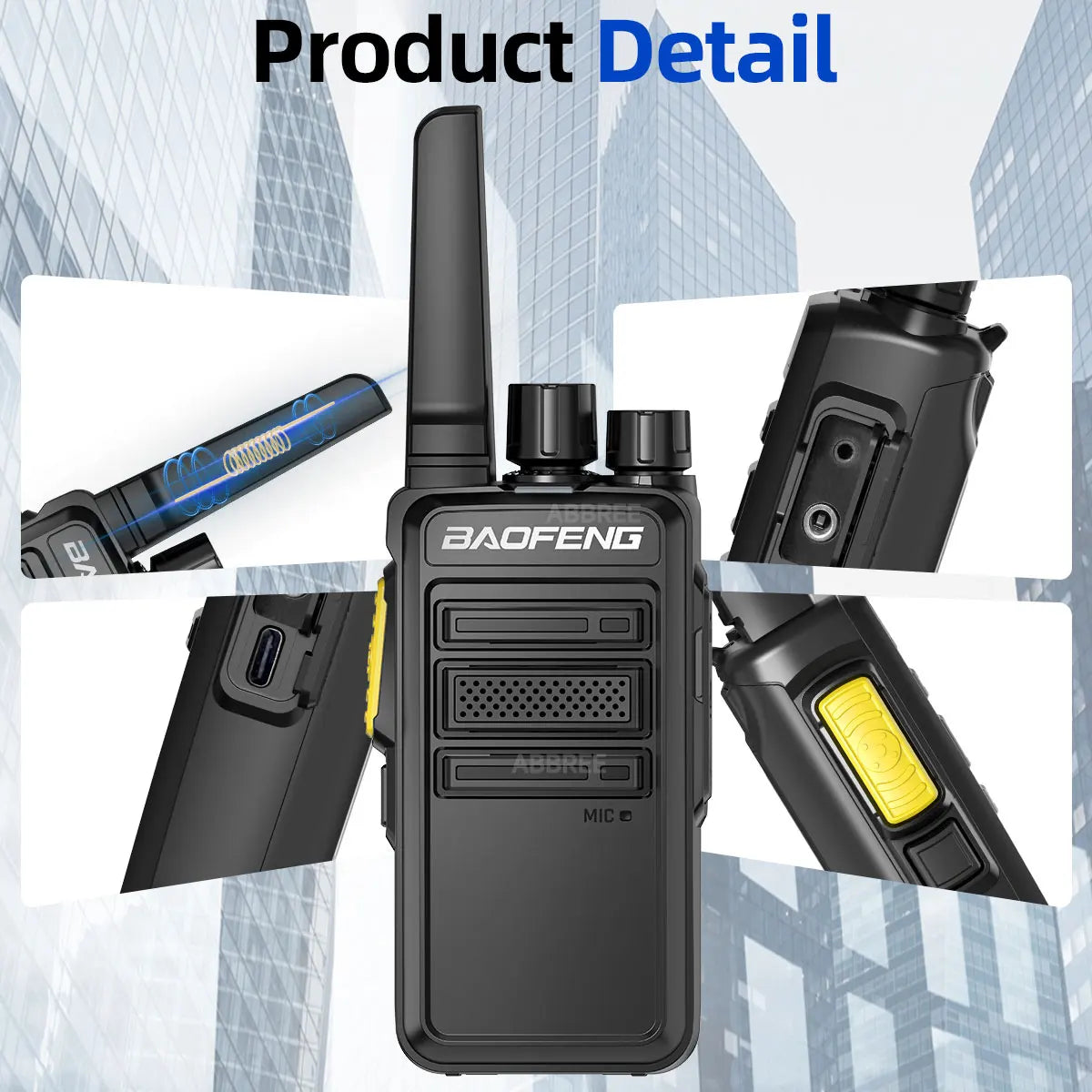 Baofeng BF-V12D GMSK Walkie Talkie Digital Copy Frequency HD Encrypted Call Noice Reduction Radio Two Way Radio BF-888S Upgrade