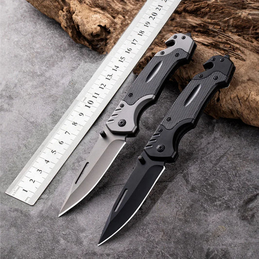 Outdoor Stainless Steel Folding Knife High Hardness Portable EDC Camping Pocket Knife Hiking T