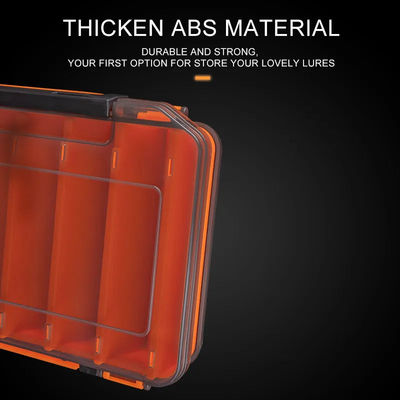 Kingdom Bait Fishing Tackle Box 12 14 Compartments Lure Hook Accessories Boxes Double-sided Portable Plastic Bait Storage Box