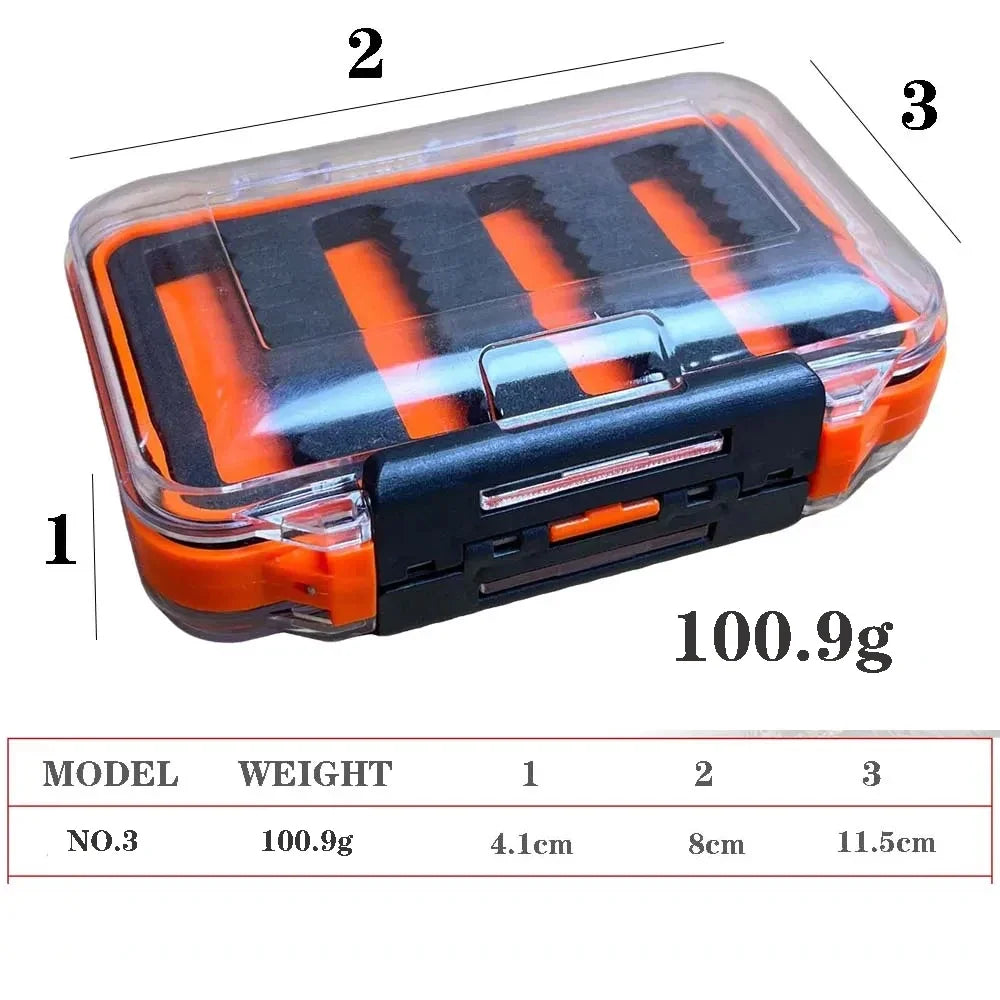 SantaKing Fishing Tackle Box Fly Hooks Storage Box Durable Multiple Layers Portable for Organized Outdoor Fishing