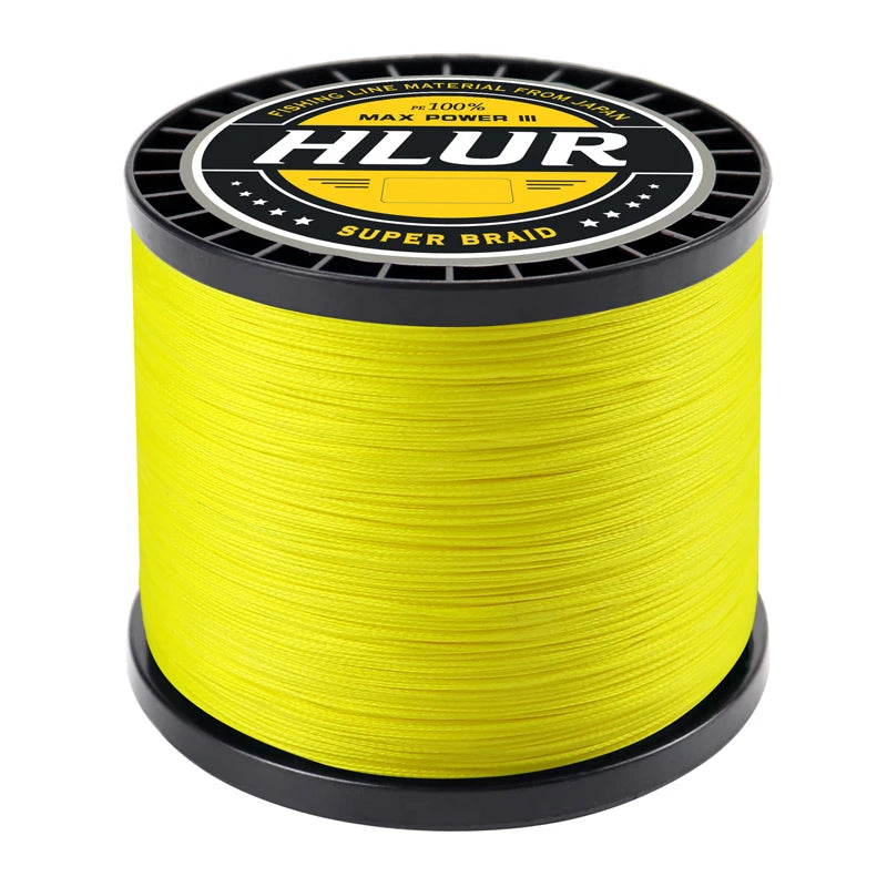 HLUR X8 Strong 300M 1000M 8 Strand Weaves PE Braided Fishing Multifilament 8 Braid Wire 20-88LB