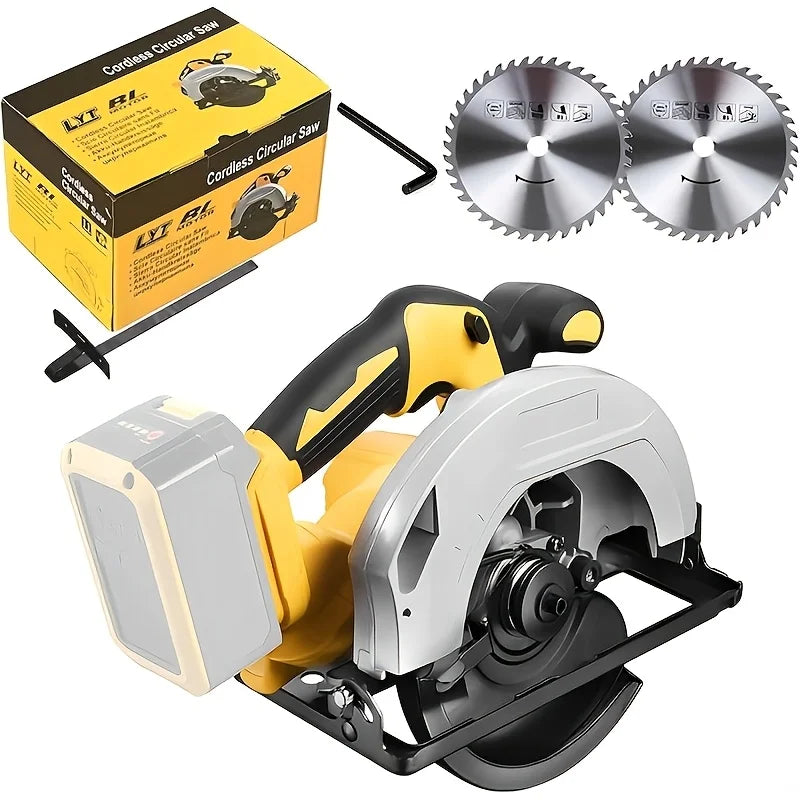 Cordless Circular Saw Compatible With DEWALT 20V MAX Battery, 7-1/4 Inch Brushless Power Circular Saw, 0-50 Degree Bevel Capabil