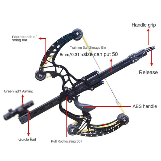 All-Metal 50-round Compound Bow & Arrow Compound Slingshot