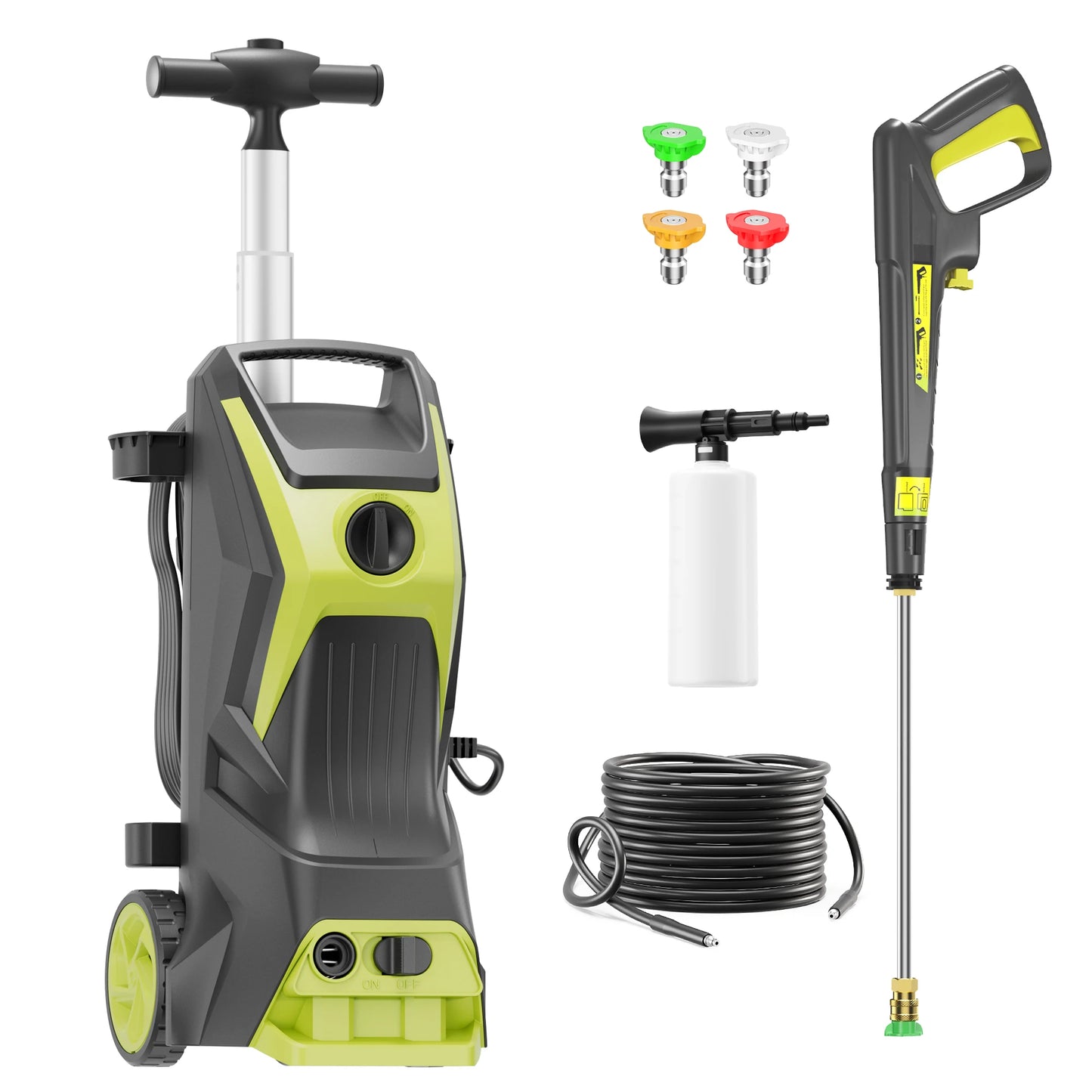 Electric Pressure Washer 4200PSI-Max 2.4GPM Power Washer Wash Machine Electric Powered  for Car, Floor, Garage, Patio Washing