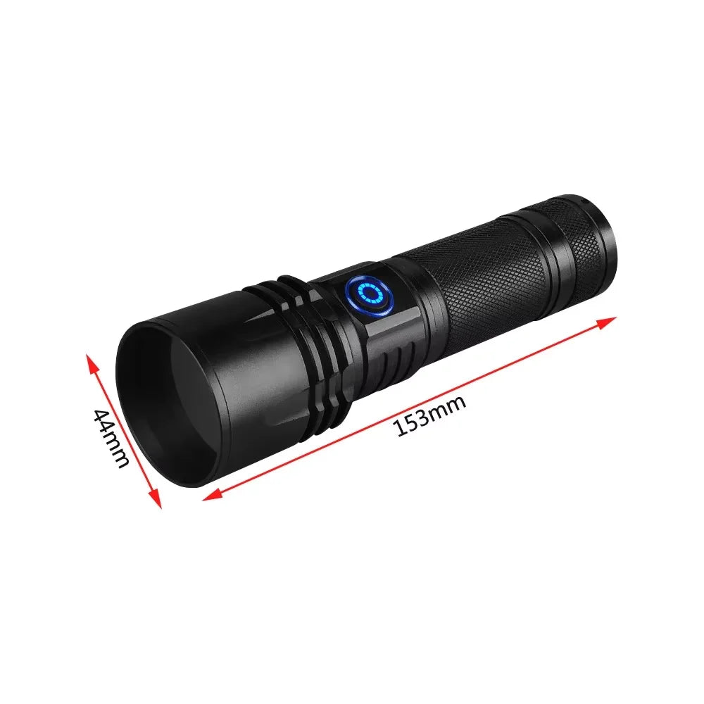 20W UV Black Light Flashlight -365nm USB Rechargeable | Pet Urine Detectorcamping