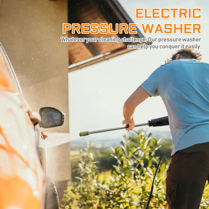 Electric Pressure Washer Car Washer 4800PSI 2.9GPM with 4 Nozzles, 25FT Hose & Soap Tank, for Cars, Patio, Pool Cleaning
