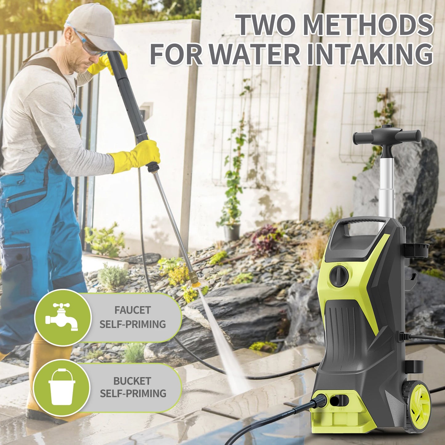 Electric Pressure Washer 4200PSI-Max 2.4GPM Power Washer Wash Machine Electric Powered  for Car, Floor, Garage, Patio Washing