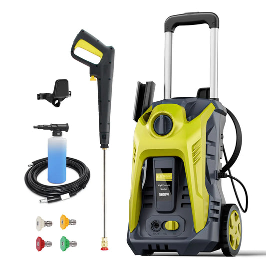 Electric Pressure Washer 4200PSI Max 2.8GPM Power Washer with 25FT Hose, Ideal for Car, Driveway, Patio, Pool Cleaning Yellow
