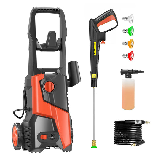 Electric Pressure Washer Car Washer 4800PSI 2.9GPM with 4 Nozzles, 25FT Hose & Soap Tank, for Cars, Patio, Pool Cleaning