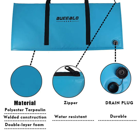 Insulate Fish Cooler Bag Kayak Kill Bag with Drain Plug Beach Surf Tackle Storage Bag Perfect