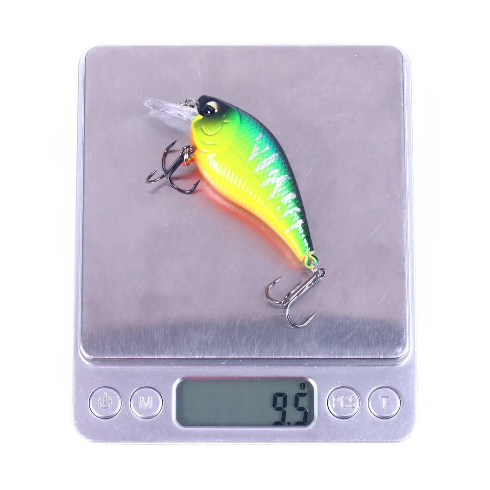 Hengjia 1pcs 7cm 9.5g Square Bill Crankbait Artificial Wobbler Shallow Diving Bait Fishing Lure for Bass