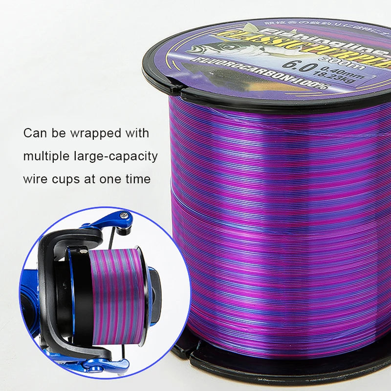 Fishing Line Nylon Main Line Soft Resist Instantaneous Explosive Power Fishing Lines Linha