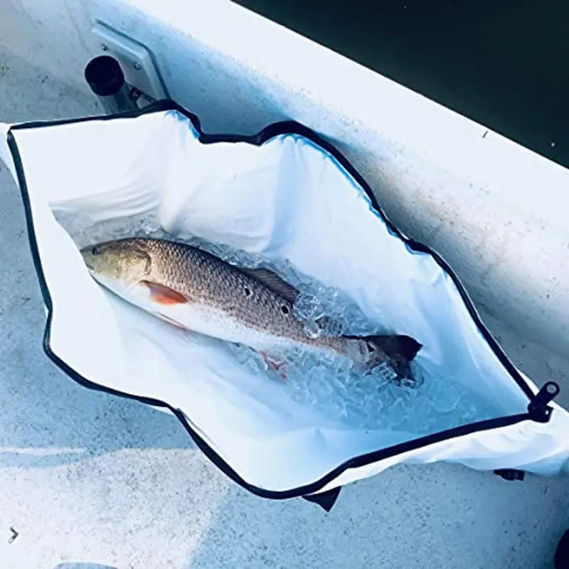 Insulate Fish Cooler Bag Kayak Kill Bag with Drain Plug Beach Surf Tackle Storage Bag Perfect