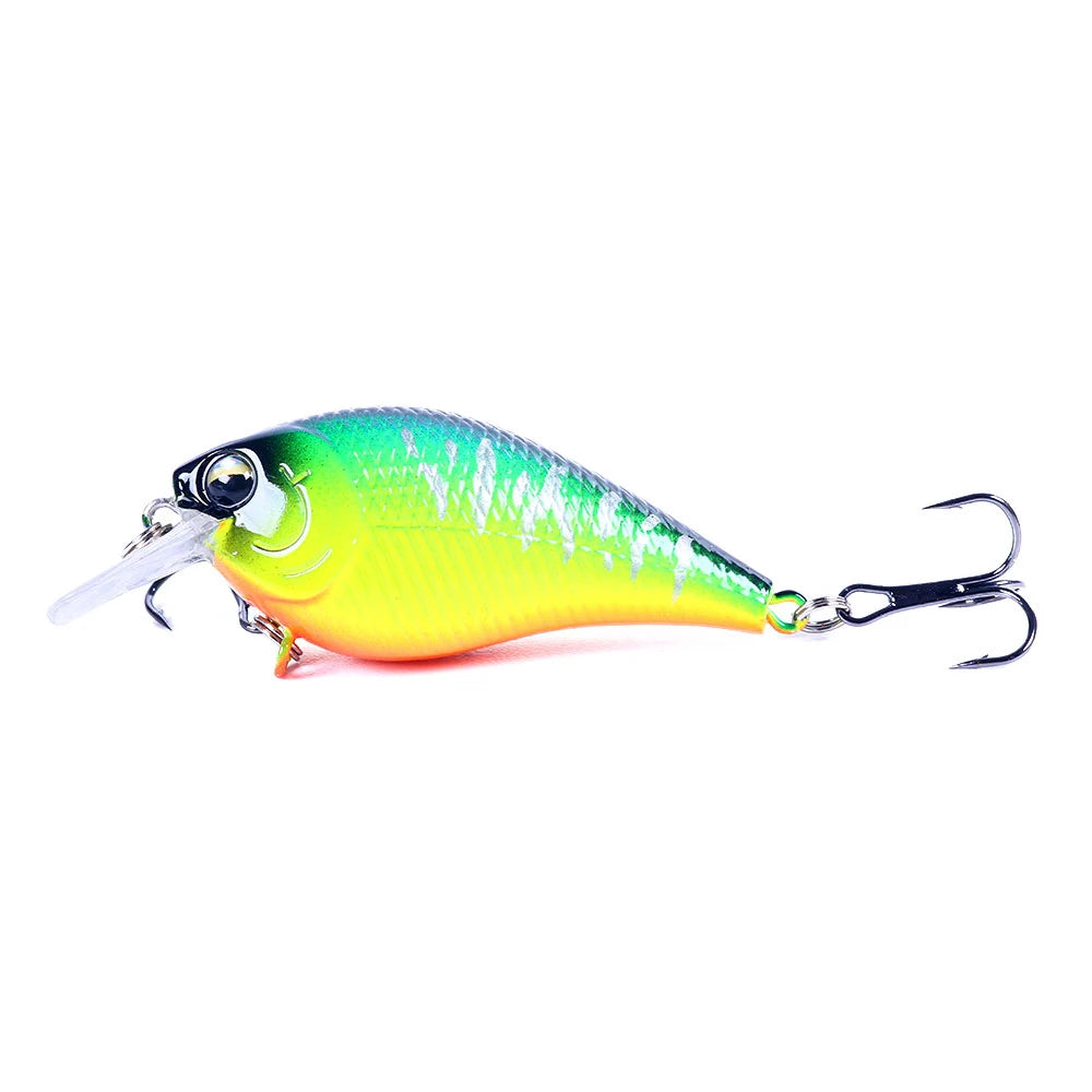 Hengjia 1pcs 7cm 9.5g Square Bill Crankbait Artificial Wobbler Shallow Diving Bait Fishing Lure for Bass