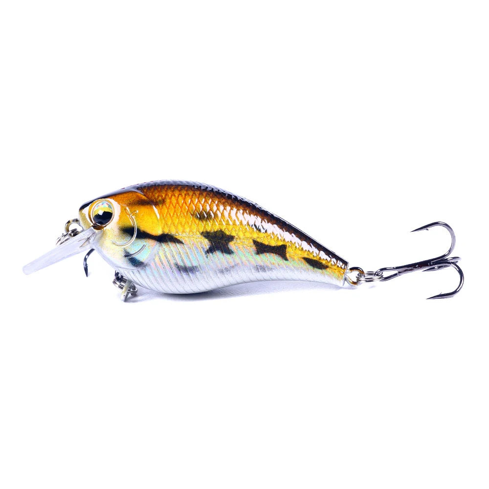 Hengjia 1pcs 7cm 9.5g Square Bill Crankbait Artificial Wobbler Shallow Diving Bait Fishing Lure for Bass