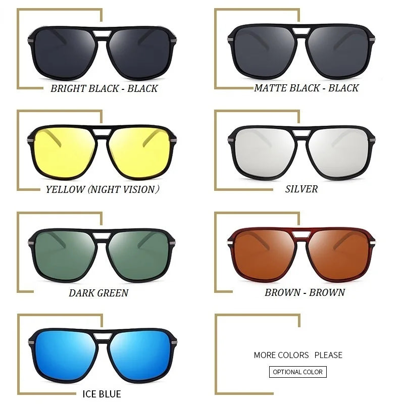Classic Pilot Vintage Polarized Sunglasses Men Male Fashion Retro Driving Brand Design Sun Glasses Shades Oculos De Sol UV400