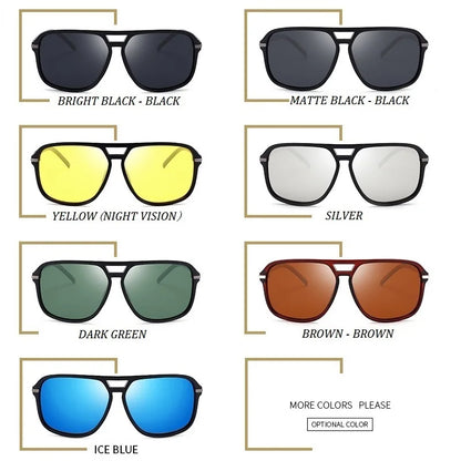 Classic Pilot Vintage Polarized Sunglasses Men Male Fashion Retro Driving Brand Design Sun Glasses Shades Oculos De Sol UV400