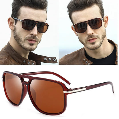 Classic Pilot Vintage Polarized Sunglasses Men Male Fashion Retro Driving Brand Design Sun Glasses Shades Oculos De Sol UV400